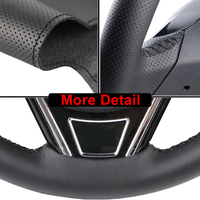 Funda de Volante de Coche Taoleqi Personalizada Modelo DZ376 de 38CM, Cosida a Mano, de Microfibra y Cuero, de 3 Radios, para Citroën C5 X C5X 2021-2022