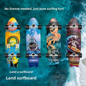सर्फ प्रशिक्षण भूमि स्केटबोर्ड गैर-पर्ची एकल रॉकर स्की अभ्यास बोर्ड - Product Image 3