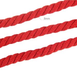 Color 8mm Macrame Cord 1M Cuerda <span class=keywords><strong>de</strong></span> algodón Compra a granel para macramé Hamaca Ropa <span class=keywords><strong>de</strong></span> casa - Product Image 3
