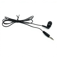 Écouteurs intra-auriculaires mono filaires 3,5 mm à bas prix pour bus de tourisme