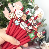 Pulpen Natal terlaris lintas batas, pulpen netral dengan mekanisme klik, tersedia berbagai gaya, alat tulis kreatif