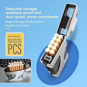 <span class=keywords><strong>2025</strong></span> mới đa chức năng nhiều màu trong suốt Hộp Thuốc Lá dày 10/mỏng 20 Windproof chống ẩm nhẹ hơn thuốc lá trường hợp - Product Image 2