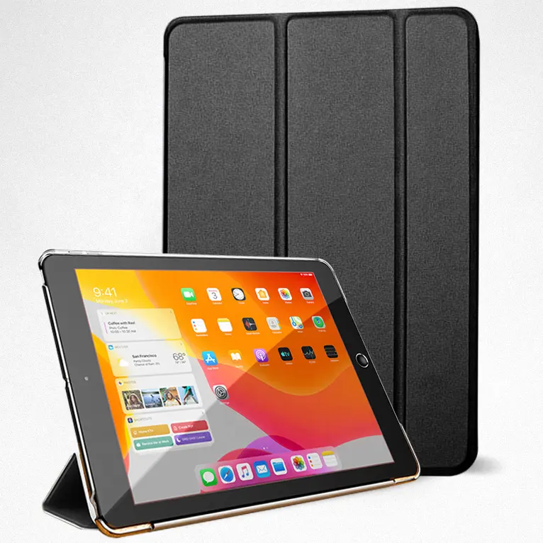 Étui à rabat en silicone souple pour iPad Pro 11 pouces 2022, 4e génération 2021, 3e génération 2020, 2e génération, avec porte-crayon, Funda