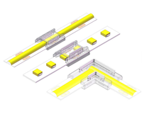 Lumière LED linéaire COB à haut lumen, DC24V, sans scintillement, 528 LED, bande lumineuse uniforme pour escalier, placard, mur, plafond, éclairage architectural