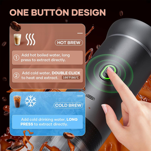Factory Portable Espresso Machine with Stand and Carry Case Self-Heating <b>Battery</b> Powered Travel Coffee Maker for Camping RV OEM - Product Image 4