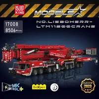Mould King 17007 17008 MOC City LTM 11200 Camions grue RC, kit de modèles de voitures, briques éducatives, cadeaux pour adultes, ensembles de blocs de construction