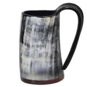 Mug en corne naturelle fait main de qualité supérieure pour la bière, le vin et les boissons, disponible à un prix raisonnable - Product Image 2