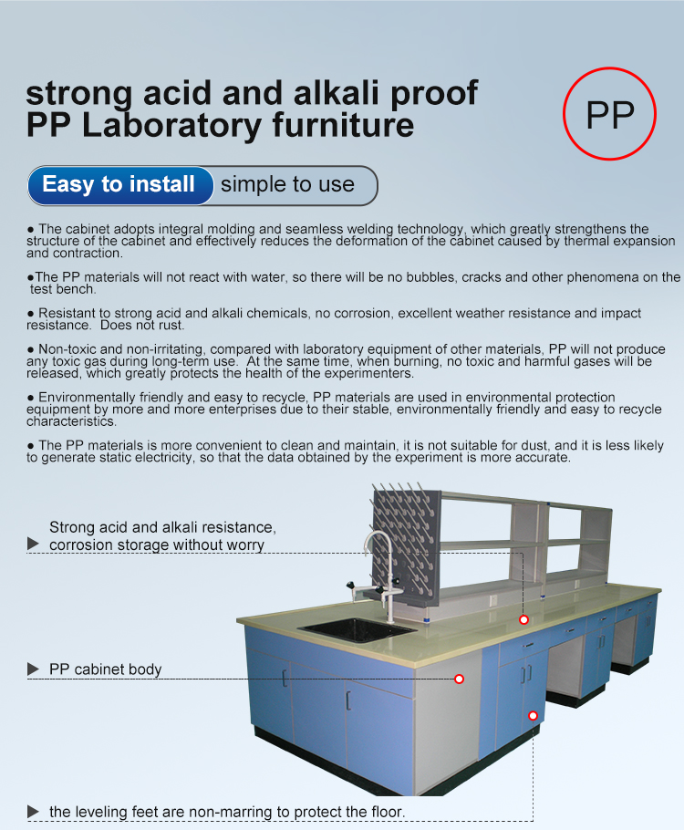 Chemical Laboratory Working Table Pp Reagent Frame