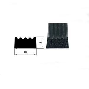 <span class=keywords><strong>Joint</strong></span> <span class=keywords><strong>de</strong></span> <span class=keywords><strong>porte</strong></span> <span class=keywords><strong>coulissante</strong></span> en caoutchouc mousse nervuré noir pour camping-car - Product Image 2