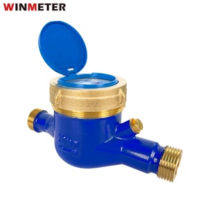 <span class=keywords><strong>Compteur</strong></span> <span class=keywords><strong>d</strong></span>'<span class=keywords><strong>eau</strong></span> DN20 en laiton multi-jets à cadran sec R100 IP68, réglage externe, construction en laiton durable, certifié CE, fourni par l'usine - Product Image 1