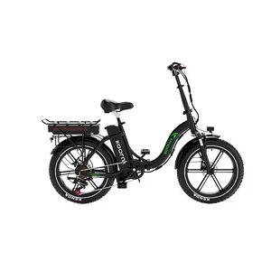 Bicicleta Eléctrica Potente con Batería de Litio de 48V 13+10.4Ah, Largo Alcance de 120KM, Bicicleta de Reparto BK6S PRO, Venta Especial, Tamaño Mini, Disponible en Almacén de la UE - Product Image 1