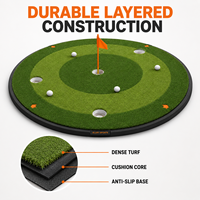 Tapis de golf portable pour l'intérieur, multi-cibles, entraîneur de précision pour les jeux courts, pour la maison, le bureau et l'entraînement en extérieur