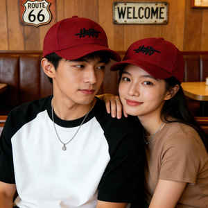 หมวกเบสบอลผ้าฝ้ายทวิลสำหรับทุกเพศ ป้องกันแสงแดด หมวกกีฬากลางแจ้งมีลายโลโก้ - Product Image 4