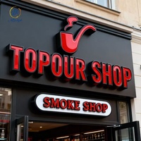 Lettres lumineuses 3D à LED pour enseignes publicitaires, enseignes extérieures 3D à LED, logo d'entreprise personnalisé, enseigne de magasin de pizza en LED pour extérieur