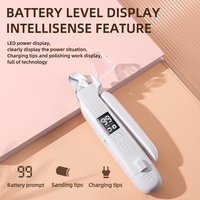 Coupe-ongles et aiguiseur multifonction 2-en-1 pour animaux de compagnie avec lumière LED rechargeable par USB (Modèle HZ8) pour chats et chiens