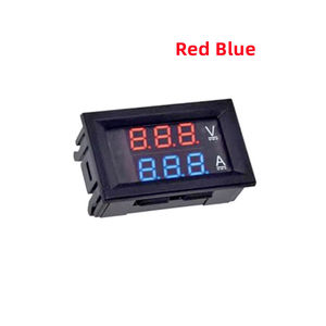 Voltímetro y Amperímetro Digital Dual LED Azul + Rojo DC 100V 1A 10A 50A 100A, Medidor de Voltaje y Corriente DSN-VC288 - Product Image 4