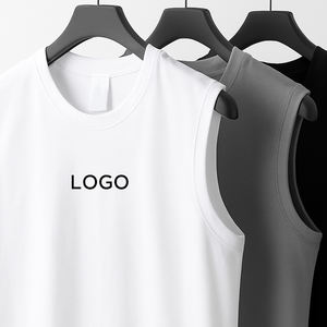 100% coton hommes Gym gilet haut été Street Wear musculation Muscle sans manches Gym conception hommes T-Shirts débardeur hommes - Product Image 6