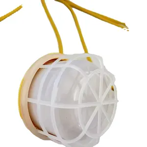 Vente chaude 100 pieds Lumens de haut jaune Construction guirlandes lumineuses Cage en plastique guirlande lumineuse de travail