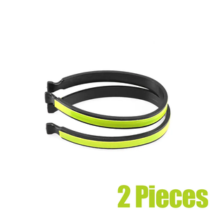 2PCS Bicycle Reflective Trouser <b>Clip</b> Cycling Gear Trouser Carabiner Safe Driving Reflective Warning Sticker Outdoor Seat Belt - Product Image 2