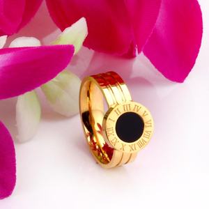 Anillo de Compromiso de Alta Calidad Chapado en Oro con Diamante Negro - Product Image 4