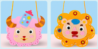 Nouveaux kits de bricolage créatifs pour enfants, sacs en feutre à coudre pour jouets d'enfants, sacs de dessin animé DIY animaux