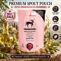 Pochettes Doypack jetables 1L 2L 3L 5L pour boissons chaudes, jus de fruits, vin, avec valve papillon, imprimées en héliogravure, laminées PET/AL/NY/PE