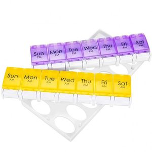 Caja Organizadora de Pastillas Portátil al por Mayor con Compartimentos, Estuche para Almacenamiento de Medicamentos Diarios y de Viaje - Product Image 4