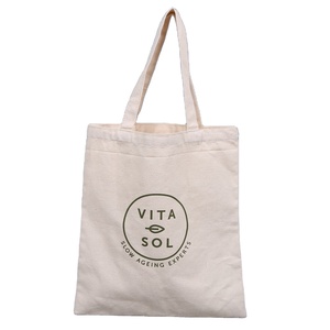 Bolsa de Lona de Algodón Económica, Duradera y Ecológica, Mediana, para Viaje, con Cierre, Bolsillo Interior, Asa de Hombro, Color Sólido, para Mujer - Product Image 1