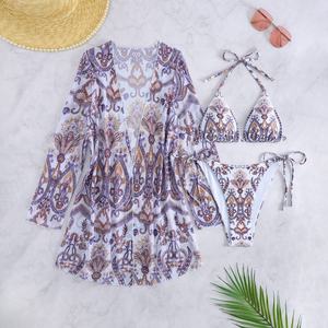 Nuevo Traje de Baño de Verano 2024 para Mujer, Bikini Brasileño con Tiras y Push-Up, Estampados de Leopardo, Cuadros y Paisley, MÁS DESEADO - Product Image 1