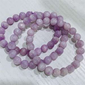 <span class=keywords><strong>Chakra</strong></span> naturale gemma <span class=keywords><strong>rosa</strong></span> Kunzite cristallo di <span class=keywords><strong>quarzo</strong></span> perline rotonde braccialetto di cristallo spirituale per regalo Souvenir - Product Image 4