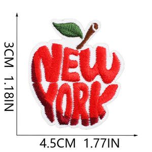 Gros Hallowmas Motif Patch Lunettes Rouge À Lèvres Fraise J'aime Maman Fer sur Patchs Brodés - Product Image 5
