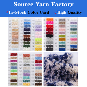 Fil bouclé fantaisie en polyester haute ténacité 2.6/4.5 NM pour tricot et crochet de pulls et chaussettes, vente en gros, en stock, textile OEM - Product Image 6