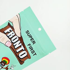 Bolsa plana de sellado térmico con cierre automático, bolsa de sellado de aluminio a prueba de olores, con logotipo personalizado, <span class=keywords><strong>3</strong></span> lados - Product Image 3