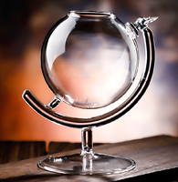Verres à cocktail en forme de globe gravé, vente chaude, globe transparent en cristal, verre à whisky, verre à vin, verres à boire pour cocktail