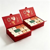 Caja de Regalo Misteriosa de Cartón Reciclable con Logotipo Personalizado de Alta Calidad, Calendario de Adviento de Belleza de 24 Días para Navidad