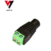 Connecteur de tube en plastique et métal, connecteur femelle BNC DC, connecteur de prise d'alimentation BNC DC pour système de vidéosurveillance