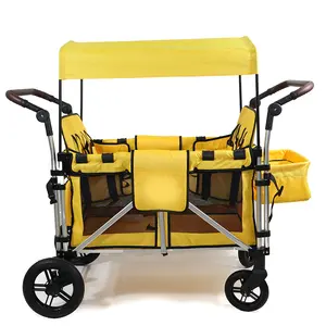 Confortável China Fabricante Alta Qualidade Cinto De Segurança Wagon Stroller Bebê Para O Recém-nascido Dobrável Wagon