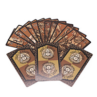 Cartes de Tarot français imprimées sur mesure, pas cher, cartes de Tarot noir voyage mystique, cartes Oracle