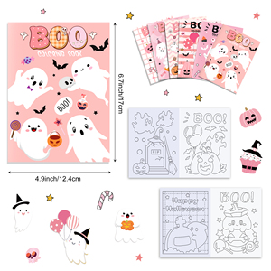 Ty051 Halloween chủ đề màu sách DIY dễ thương ma vẽ tranh vẽ cuốn sách cho Halloween bên trẻ em Nguồn cung cấp - Product Image 2