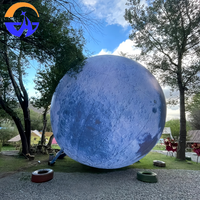 Boule de lune géante gonflable Chenghuang Oxford avec lumières LED pour événements, fêtes, spectacles, décoration de scène, jouet gonflable en forme de lune de dessin animé