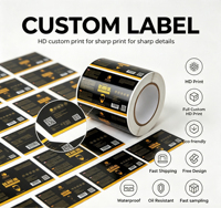 Autocollants adhésifs en vinyle PVC holographique écologiques et durables DJ LABEL DJ-1 Mignons, personnalisables, résistants, permanents, imperméables et résistants à l'huile