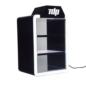 TDP Retail Store Factory RGB Lights Custom Clear Acrylic Cigarette Lighter Hand-rolling Tobacco Display Case