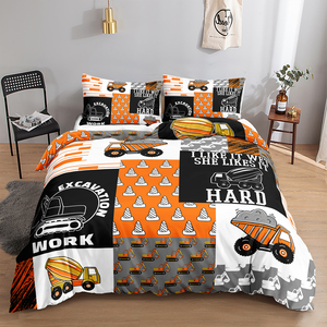 Ensemble <span class=keywords><strong>de</strong></span> housse <span class=keywords><strong>de</strong></span> <span class=keywords><strong>couette</strong></span> en tissu microfibre imprimé réactif 3D 500TC écologique <span class=keywords><strong>de</strong></span> style européen et américain 3 pièces - Product Image 6