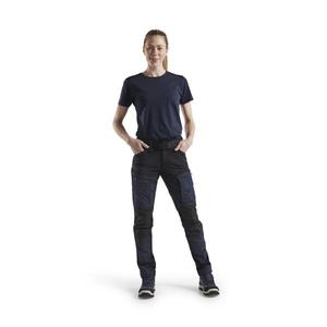 BLAKLADER - 716618458699C46 Women's Service <b>trousers</b> with <b>stretch</b> Dark navy/<b>Black</b> - EAN 7330509799895 WORK <b>TROUSERS</b> - Product Image 3