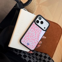 Coque de téléphone rigide en PC à imprimé léopard rétro pour 17 Pro, protection antichoc personnalisée élégante