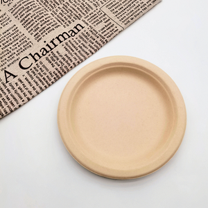 Assiettes jetables compostables en bagasse de canne à sucre, vaisselle écologique pour les fêtes, la restauration et les restaurants - Product Image 1