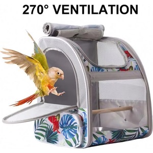 Sac à dos de transport pour oiseaux avec perchoir en bois, sac à dos de voyage pour oiseaux (multicolore, sac à dos pour oiseaux) - Product Image 6