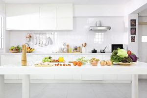 Juego completo de gabinetes de cocina modernos de madera maciza de alta calidad personalizados para un diseño de cocina lujoso - Product Image 6