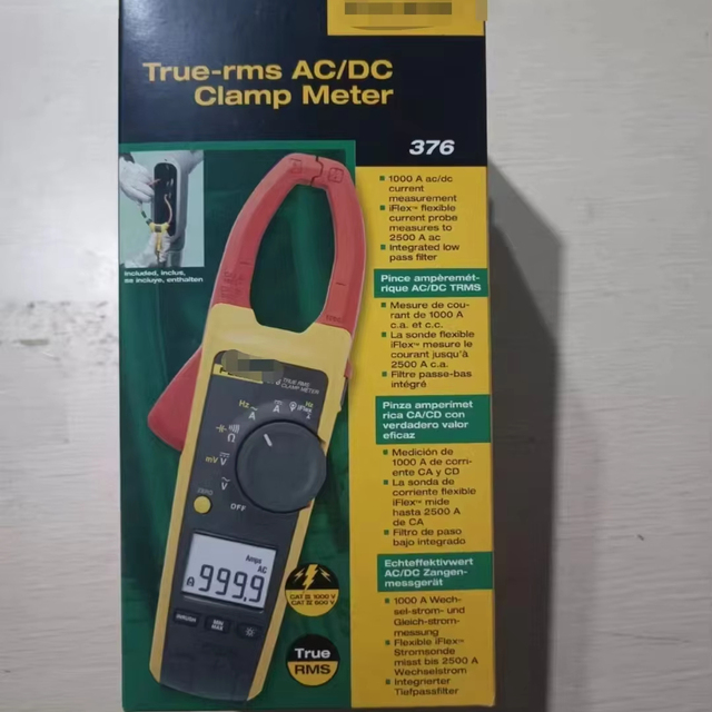 FLU KE 376 High Precision Intelligent Anti-Overheating Handheld Clamp-Type Digital Multimeter