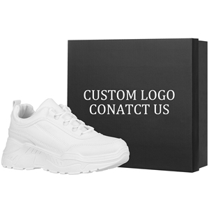 Scarpe da ginnastica da donna <span class=keywords><strong>con</strong></span> plateau alla moda in pelle bianca da donna Casual da papà scarpe comode da passeggio <span class=keywords><strong>con</strong></span> <span class=keywords><strong>zeppa</strong></span> - Product Image 5